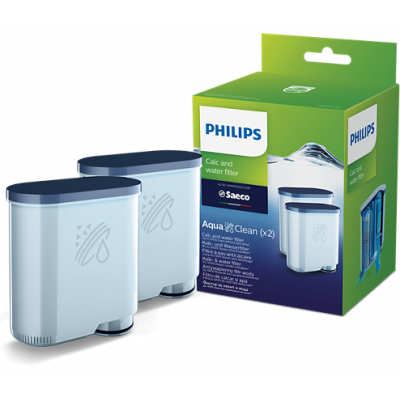 Veefilter Philips Saeco CA6903/22 AquaClean 2tk topeltpakk, kuni 2x 625 tassile, sobib Lattego, GranAroma