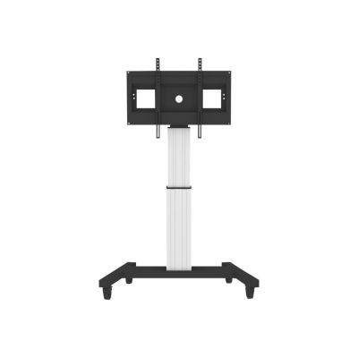 Ratastega TValus NewStar, elektriliselt reguleeritav kõrgus 140 - 180 cm - VESA 200x200 kuni 800x600, 42-100", kuni 100 kg, Silver