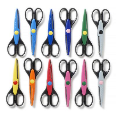 Pattern scissors 12 pcs in a set, length 160mm