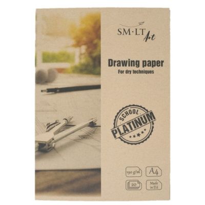 Drawing paper A4 190g / m2, 20 sheets / km, Platinum SMLT