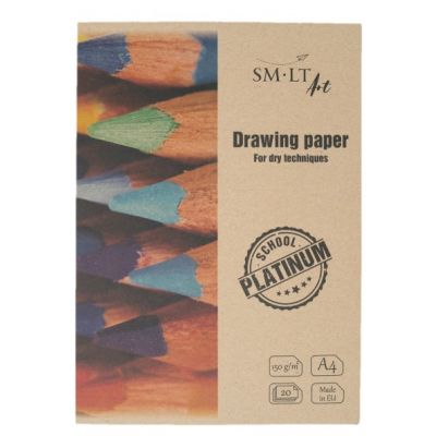 Drawing paper A4 150g / m2, 20 sheets / km, Platinum SMLT