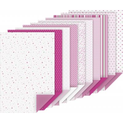 Motifed card pad A4 100g/200g pink, 20sheets