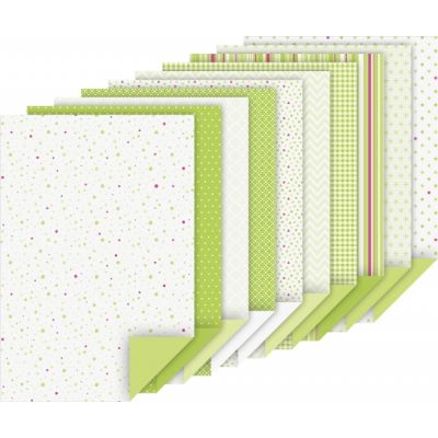 Motifed card pad A4 100g/200g green, 20sheets