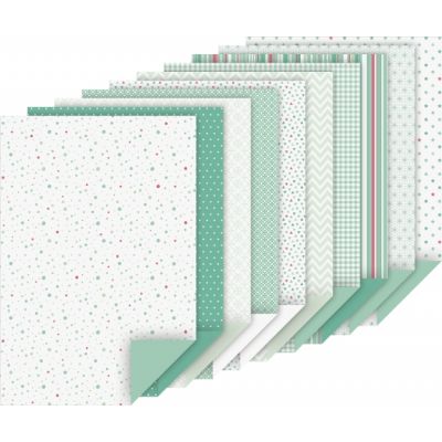 Motifed card pad A4 100g/200g mint, 20sheets