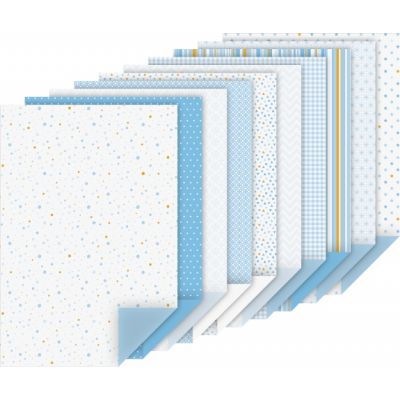 Motifed card pad A4 100g/200g blue, 20sheets