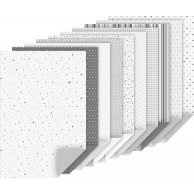 Käsitöökartong A4 100g/220g 10+10lehte pakis, antrasiit toonid, Heyda