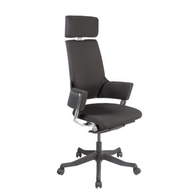 Driver's chair with DELPHI headrest, 09275 / max 120kg / black fabric + black
