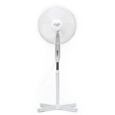 Floor fan 40cm AD7305, 45W, 3 speeds, rotating, height adjustable, white