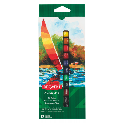 Derwent Academy Oil Paints 12ml (12 Pack)