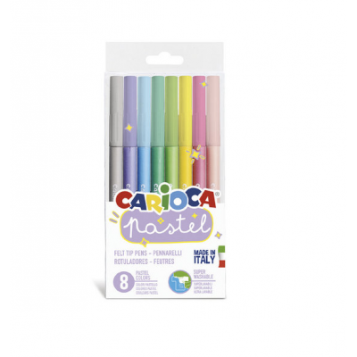 Felt pens Carioca Pastel 8colors