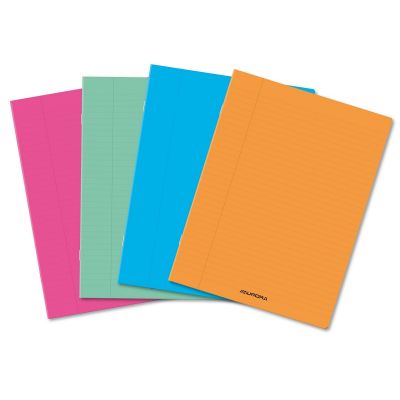 Exercise book A5 36l. ruled, different colors, with plastic cover
