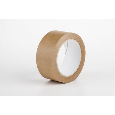 Wrapping tape, brown kraft paper, 50 mm x 50 m