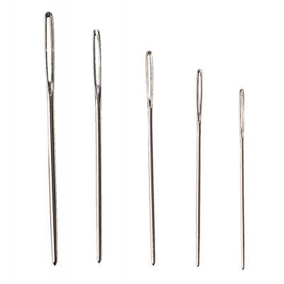 Embroidery needle blunt for cross stitch, No. 16 eye 12.5 mm, length 52.5 mm, 25 pcs