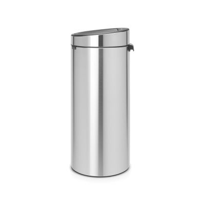 Trash can 30L, Brabant, Touch bin, K-72cm / Matt Steel, matt steel