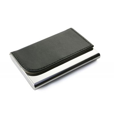 Business card holder TIVAT silver/black