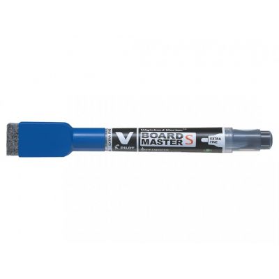 Whiteboard marker Pilot V Board Master EF, line 1.3mm, bullet tip, with eraser-magnet, blue, BeGreen -80% recycled