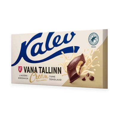 Dark chocolate Old Tallinn Cream with filling 104g