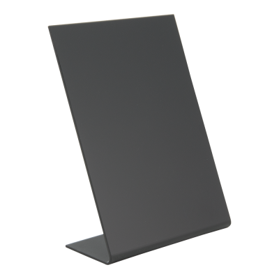 Table board SECURIT L-Board A6, black, H-15,5x10,5x5cm, 3 pcs / acrylic, set