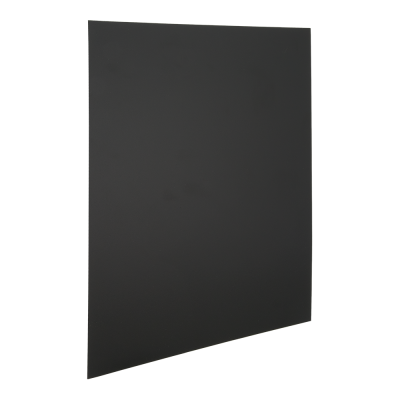 Wall panel set black SECURIT XXL Square, H-40x40x0,2cm, 6 pcs + fasteners / without frame, set