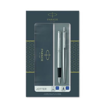 Gift set Parker Jotter Stainless Steel CT, pen + ballpoint pen