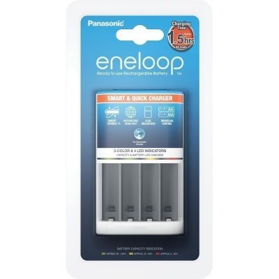 Battery charger Panasonic eneloop BQ-CC55E AA / AAA NiMH - 4 separate charging channels, time 0.75-4h, safety timer, LED