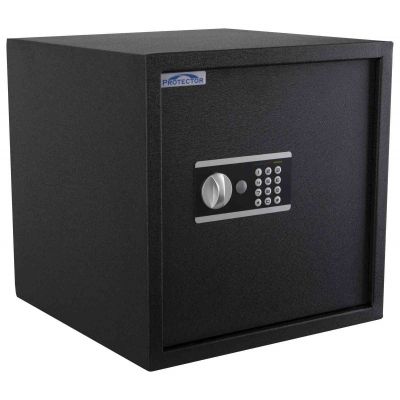 Safe / Security Cabinet Protector Domestic DS-4040-E, electr. code lock + key lock, batteries included / black (350E / 380E replacement)