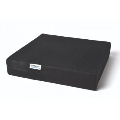 Hover cushion Comfortex 2405, square: 39x39x5cm, recommended weight over 70kg / black velvet