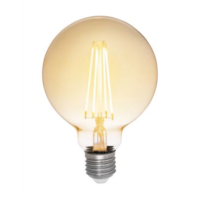Lamp DECOR 360 Amber; Led Fil DIM  Antik G95/140 5W/822 E27, valgustile LIV