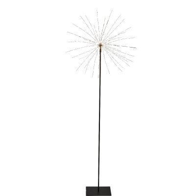 Dekoratsioon ILUTULESTIK kõrgel mustal jalal, D-50x130cm, 200 soe valget LED tuld, toitekaabel 3m, IP20, sisetingimustesse