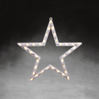 Star-shaped window decoration, 35LED, K-47cmxL-50cm, 3m cable, suction cup included / indoor