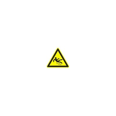 Safety - label Danger of slipping 10x10cm sticker Slippery or wet surface (floor, staircase or other surface)