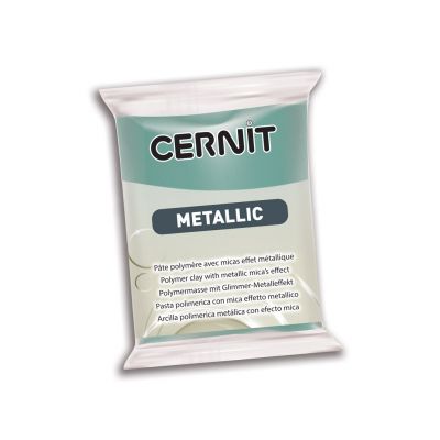 Polymer clay Cernit Metallic 56g 054 turquoise gold