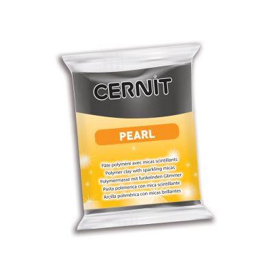 Polümeersavi Cernit Pearl 56g 100 black