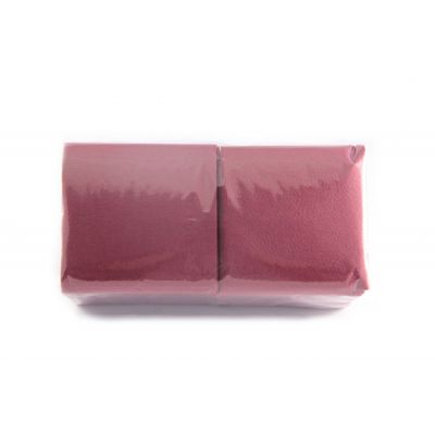 Napkin burgundy 24x24cm 400pcs/pk 1-ply
