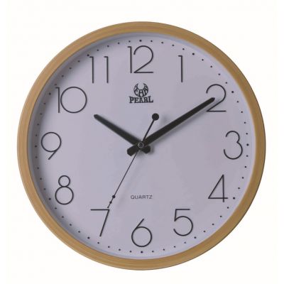 Wall clock Pearl PW077 beige, 31cm