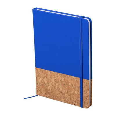 Notebook BLUSTER rubber strap A5, 98 blank sheets, blue