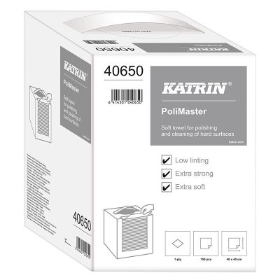 Paberrätik Katrin PoliMaster, 1-kihiline, 150lehte kastis(40x40cm), kangataoline materjal