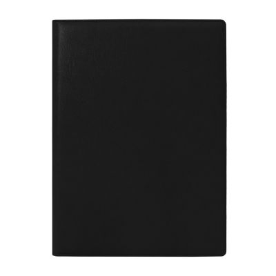 Covers for A4 documents black / black, imitation leather