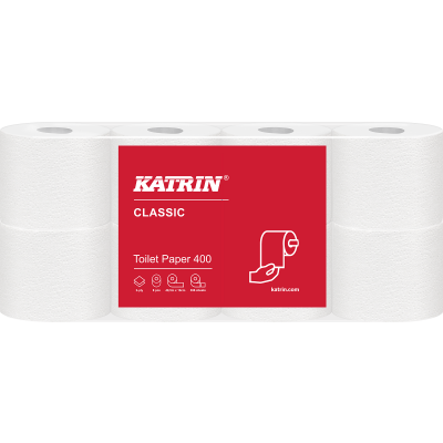 Tualettpaber Katrin Classic Toilet 400 2-kihiline 8 rulli/pk