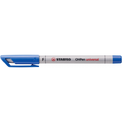 Film marker 0,7mm F blue, water-soluble, OHPen Stabilo