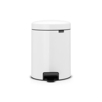 Trash can 2x2L, Brabantia, with Newicon pedal, K-29,1cm, L-20,5cm, S-27,2cm / White, white