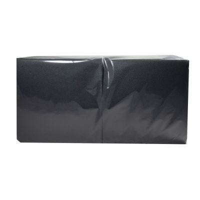 Napkin 33x33cm 1-ply black 400 pcs/pk