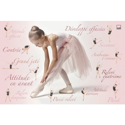 Kirjutamisalus Ballerina MOLL 998111, 60x42cm/ roosa