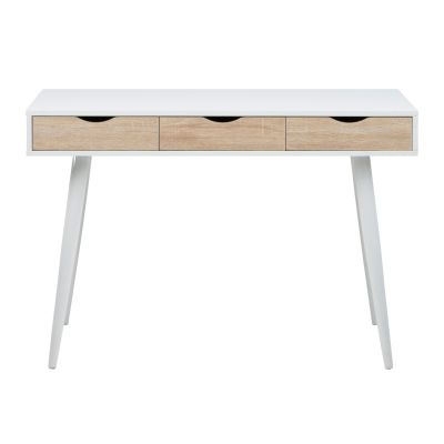Desk NEPTUN AC15374 110x50xH77cm, white/oak