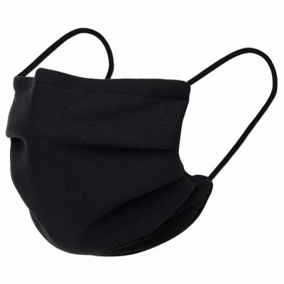 Face mask reusable, textile, washable, black, T-Style