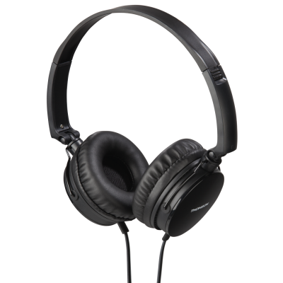 Headphones + microphone Thomson HED2207BK headphones, on-ear 40mm, black / black, 4-pin 3.5mm Stereo, microphone cable, cable 1.2m