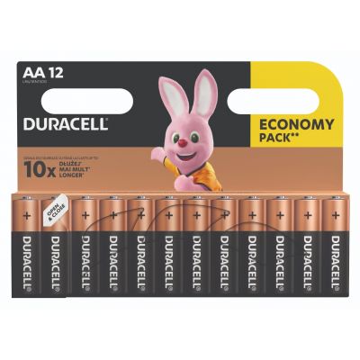 Patareid Duracell MN1500/12 Economy Pack AA LR6 1,5V Alkaline, 1 pakk (pakis 12tk)