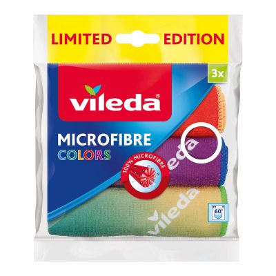 Mikrokiudrätik Vileda värvilised (rullis) 3tk/pk