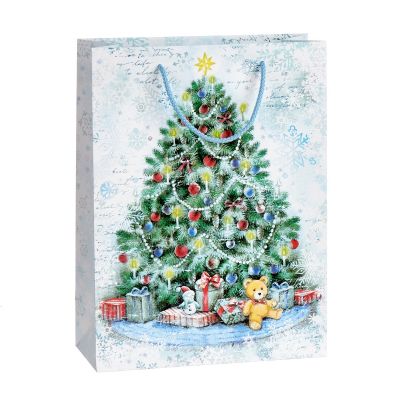 Gift bag Christmas tree, 24x10x32cm