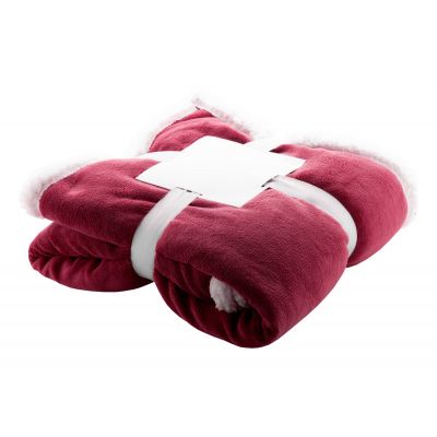 Coral fleece blanket SAMMIA 1200x1500 burgundy